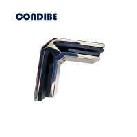 Condibe stainless steel railing corner glass clamp