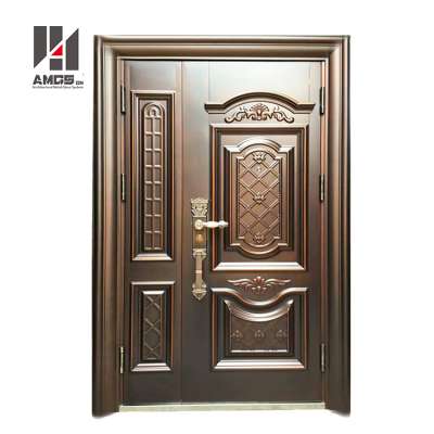 House Hotel Company Residential Villa Burglar Proof Gate, Optional Used Panes Bullet Proof Glass Horizontal Open Steel Door