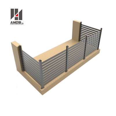 Easily Assembled Security s Aluminium Metal Slat, Aluminum Boundary Wall Fence