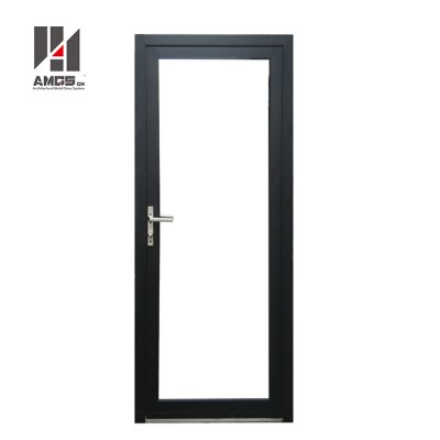 Aluminium Metal Standard s Durable, Modern House Aluminum Frame Frosted Tempered Glass Hinge Casement Swing Door