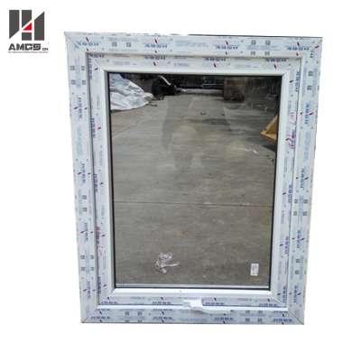 PVC or UPVC Powder Coated  White Color Casement Window