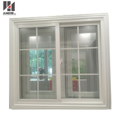 PVC Profile American Style Sliding Glass Grill Design Window And Door Picture