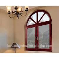 Open Outside Aluminium Arch Casement Window With Clear Tempered Glass