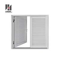 Aluminium House shutter, Aluminum Horizontal Ventilate Swing Louver Window