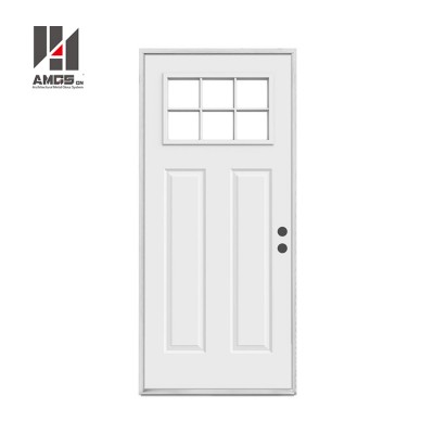 Interior Or Exterior Door s Modern Design, U Pvc Sound Burglar Water Storm Proof Sw ing Casement Frosted Glass Door